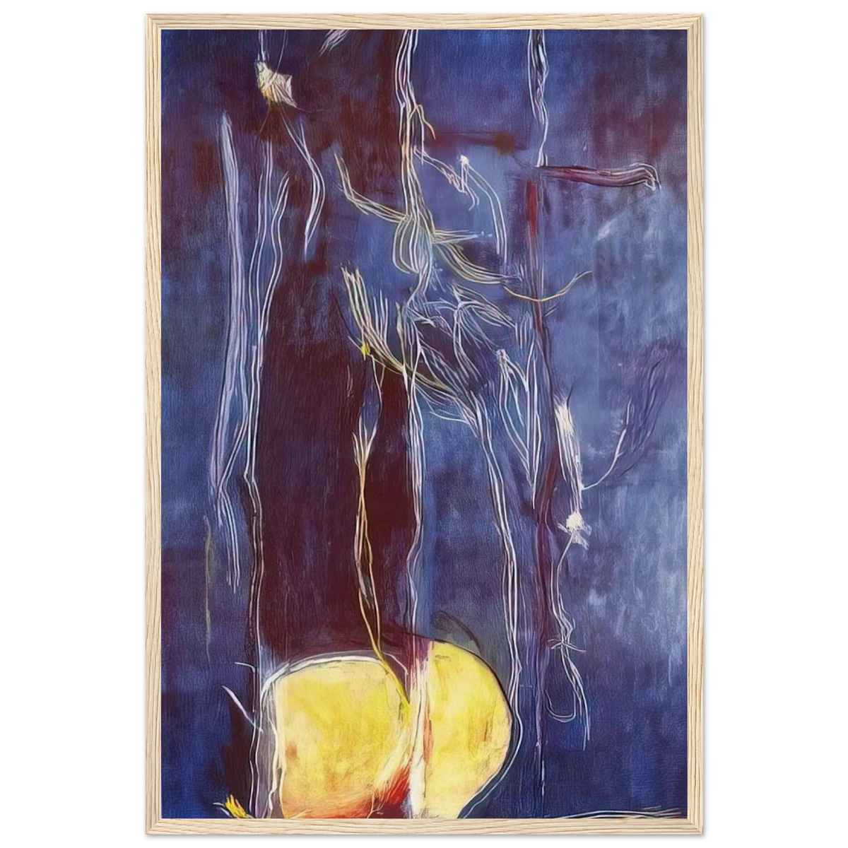 All About Blue - 1994 Framed Poster | Helen Frankenthaler Framed Prints Wall Art | Frankenthaler Helen