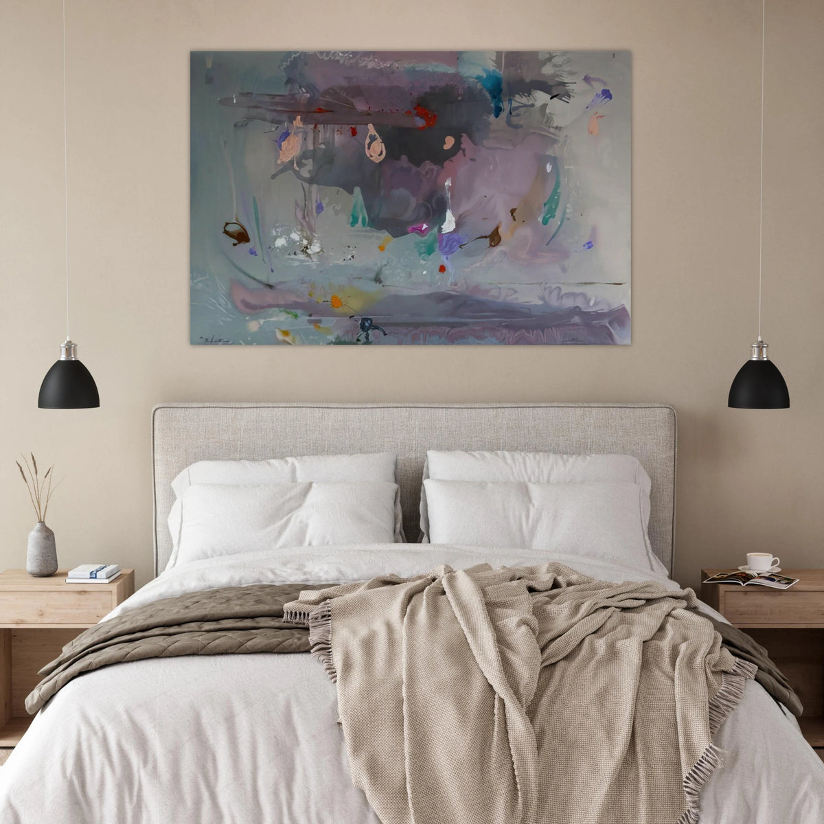 Grey Fireworks - 2000 Poster | Helen Frankenthaler Poster | Frankenthaler Helen