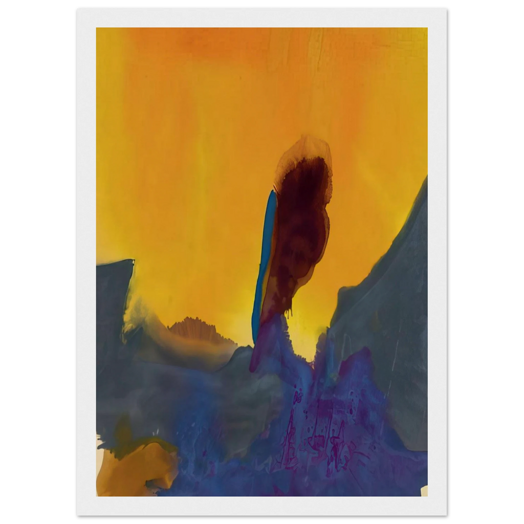Glow II - 1968 Framed Poster | Helen Frankenthaler Framed Prints Wall Art | Frankenthaler Helen
