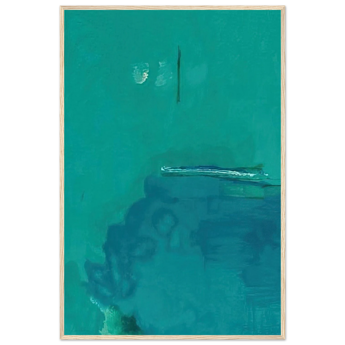 Contentment Island - 2004 Framed Poster | Helen Frankenthaler Framed Prints Wall Art | Frankenthaler Helen