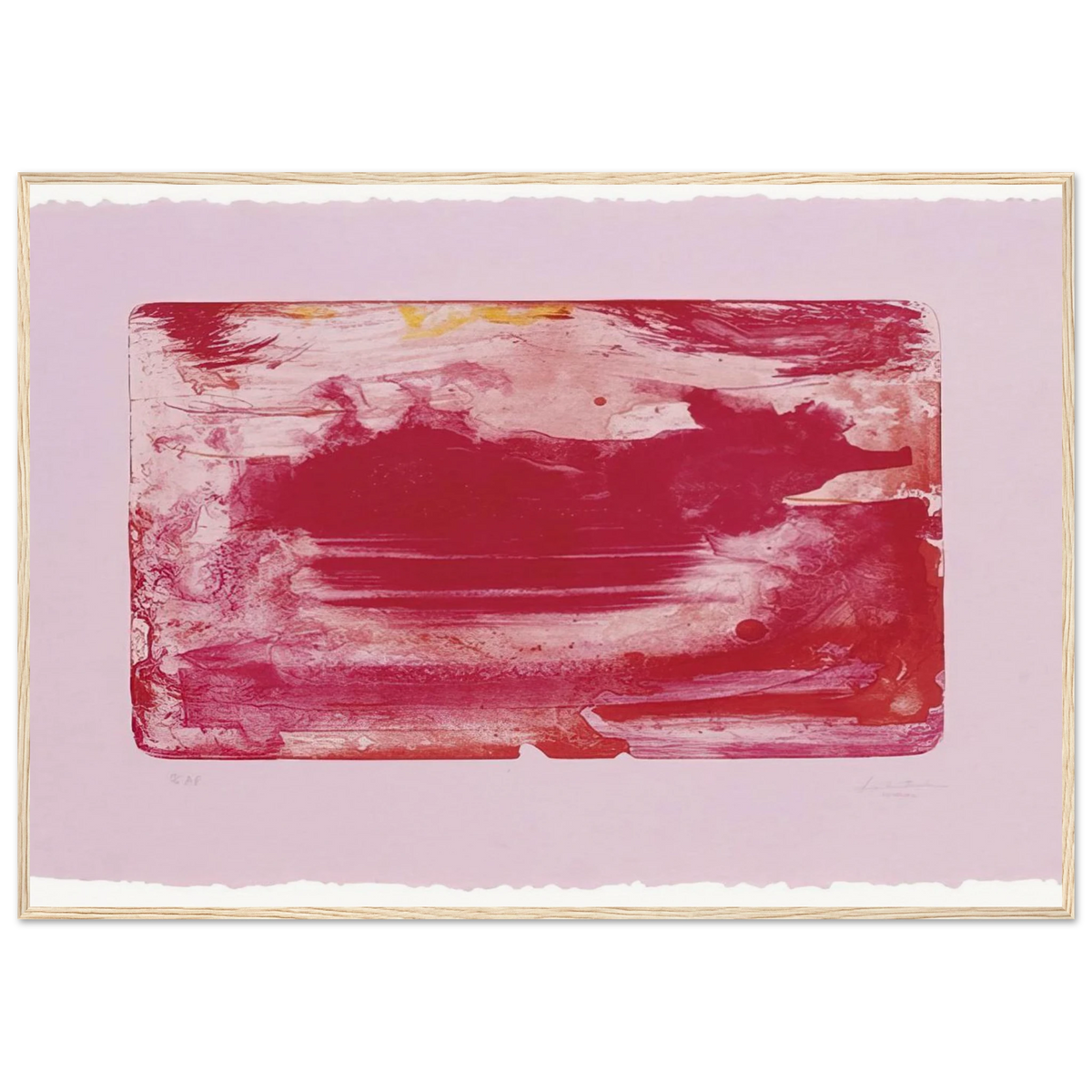 The Red Sea - 1982 Framed Poster | Helen Frankenthaler Framed Prints Wall Art | Frankenthaler Helen