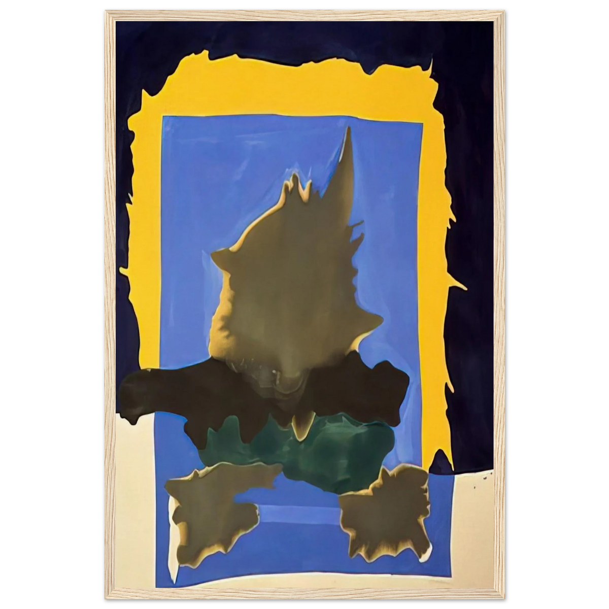 Interior Landscape - 1964 Framed Poster | Helen Frankenthaler Framed Prints Wall Art | Frankenthaler Helen