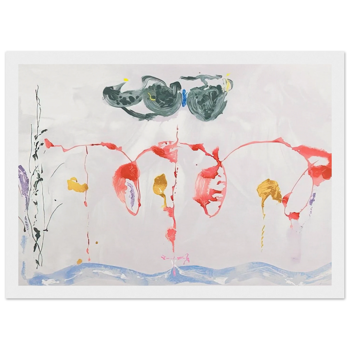Aerie - 2009 Framed Poster | Helen Frankenthaler Framed Prints Wall Art | Frankenthaler Helen