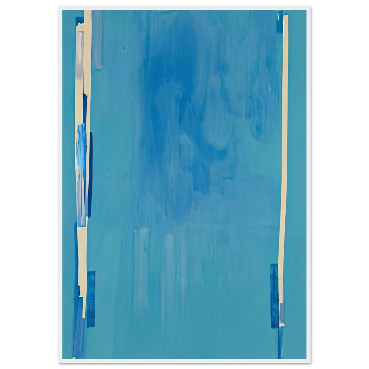 Blue Bellows, 1976- Framed Poster | Helen Frankenthaler Framed Prints Wall Art | Frankenthaler Helen
