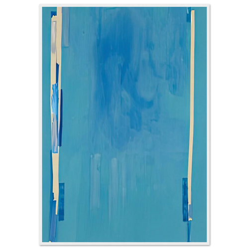 Blue Bellows, 1976- Framed Poster | Helen Frankenthaler Framed Prints Wall Art | Frankenthaler Helen