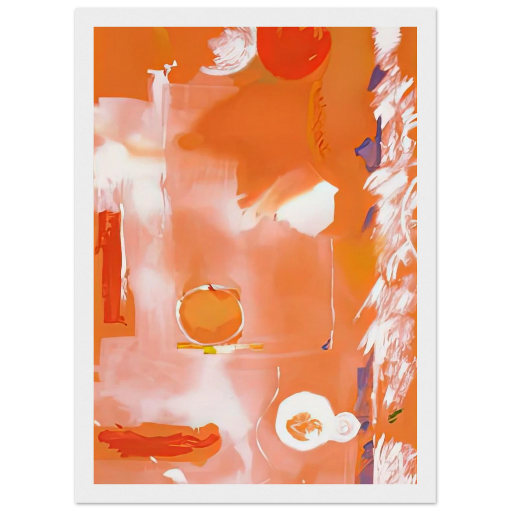 Seeing the Moon on a Hot Summer Day, 1987- Framed Poster | Helen Frankenthaler Framed Prints Wall Art | Frankenthaler Helen