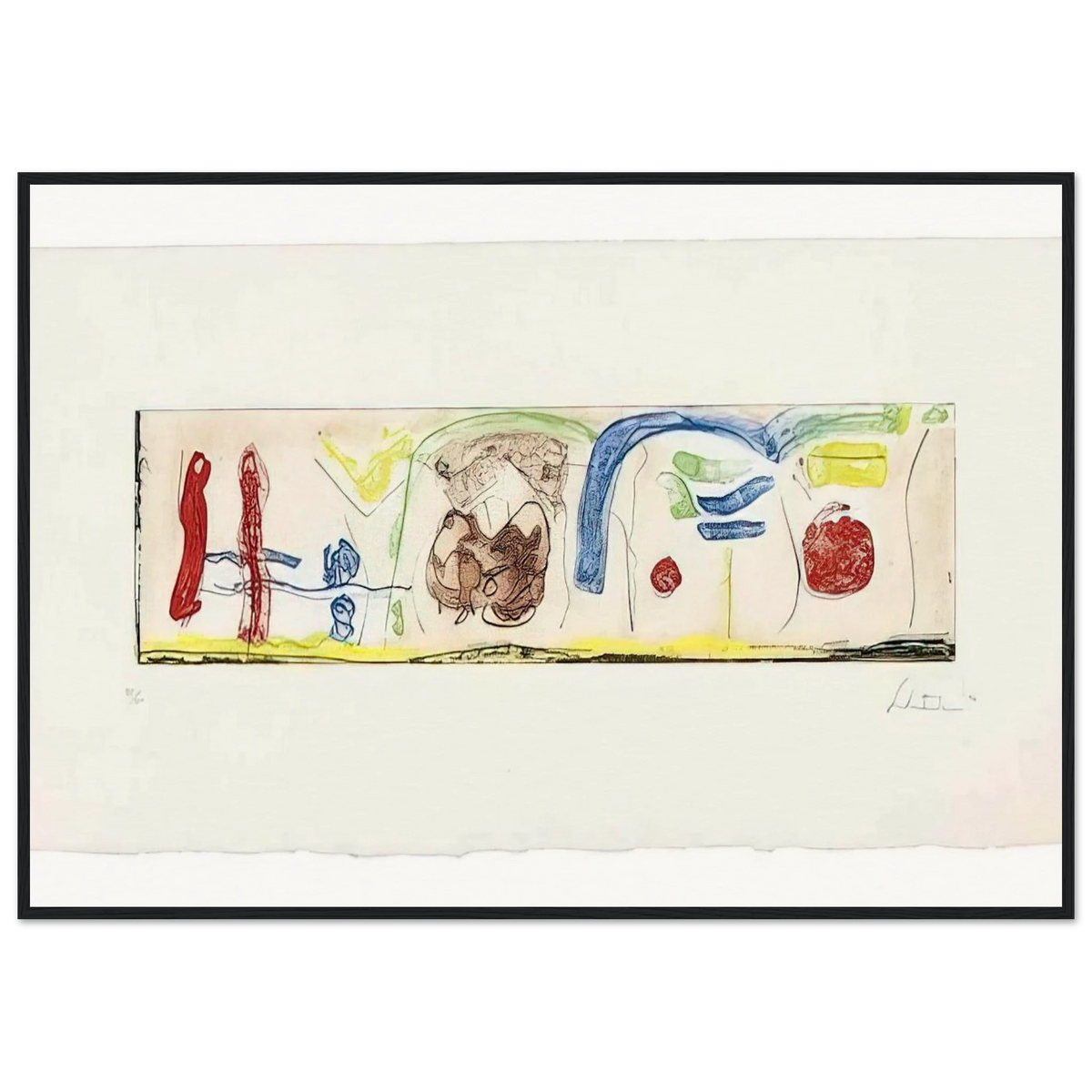 Bridges - 1996 Framed Poster | Helen Frankenthaler Framed Prints Wall Art | Frankenthaler Helen