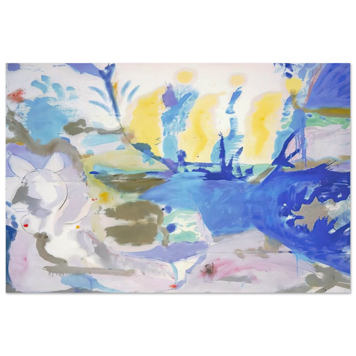 Basque Beach - 1958 Poster | Helen Frankenthaler Poster | Frankenthaler Helen