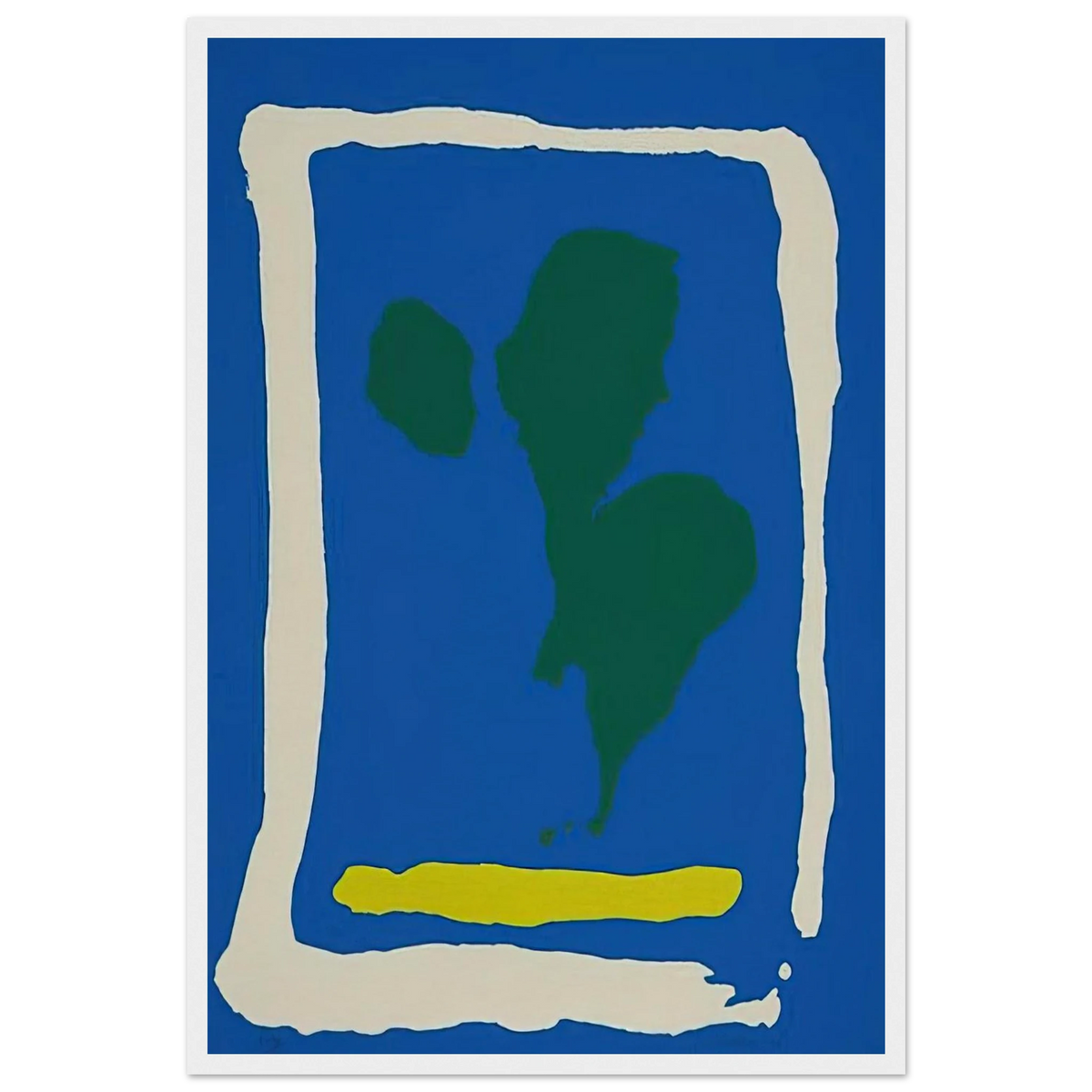 Air Frame - 1965 Framed Poster | Helen Frankenthaler Framed Prints Wall Art | Frankenthaler Helen