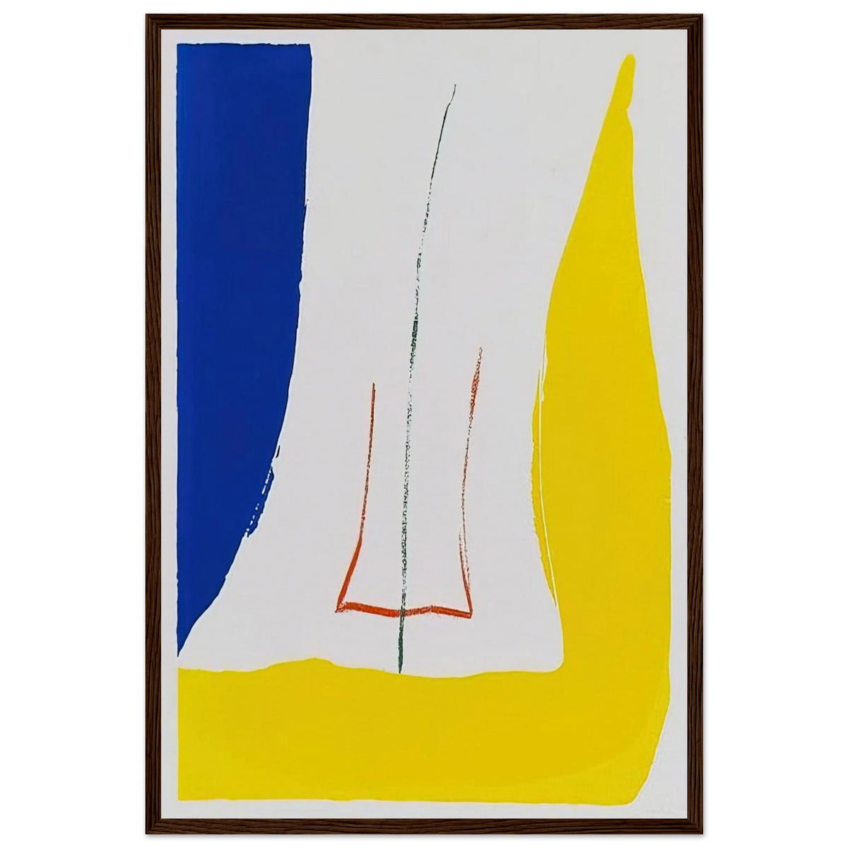 Sun Corner - 1968 Framed Poster | Helen Frankenthaler Framed Prints Wall Art | Frankenthaler Helen