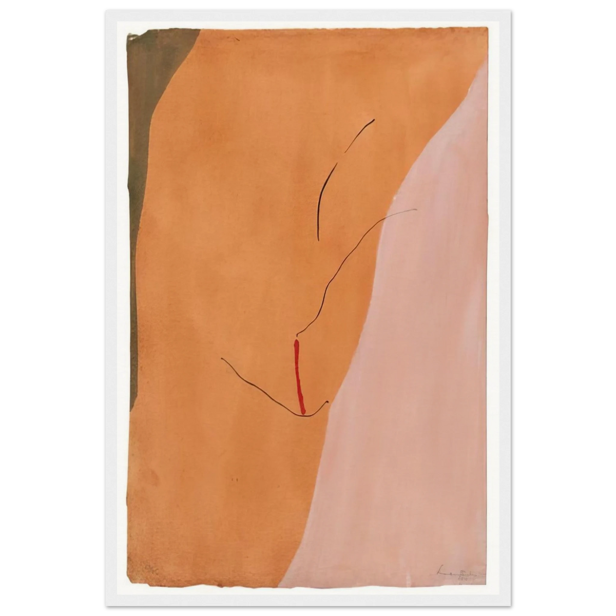 Sanguine Mood - 1971 Framed Poster | Helen Frankenthaler Framed Prints Wall Art | Frankenthaler Helen