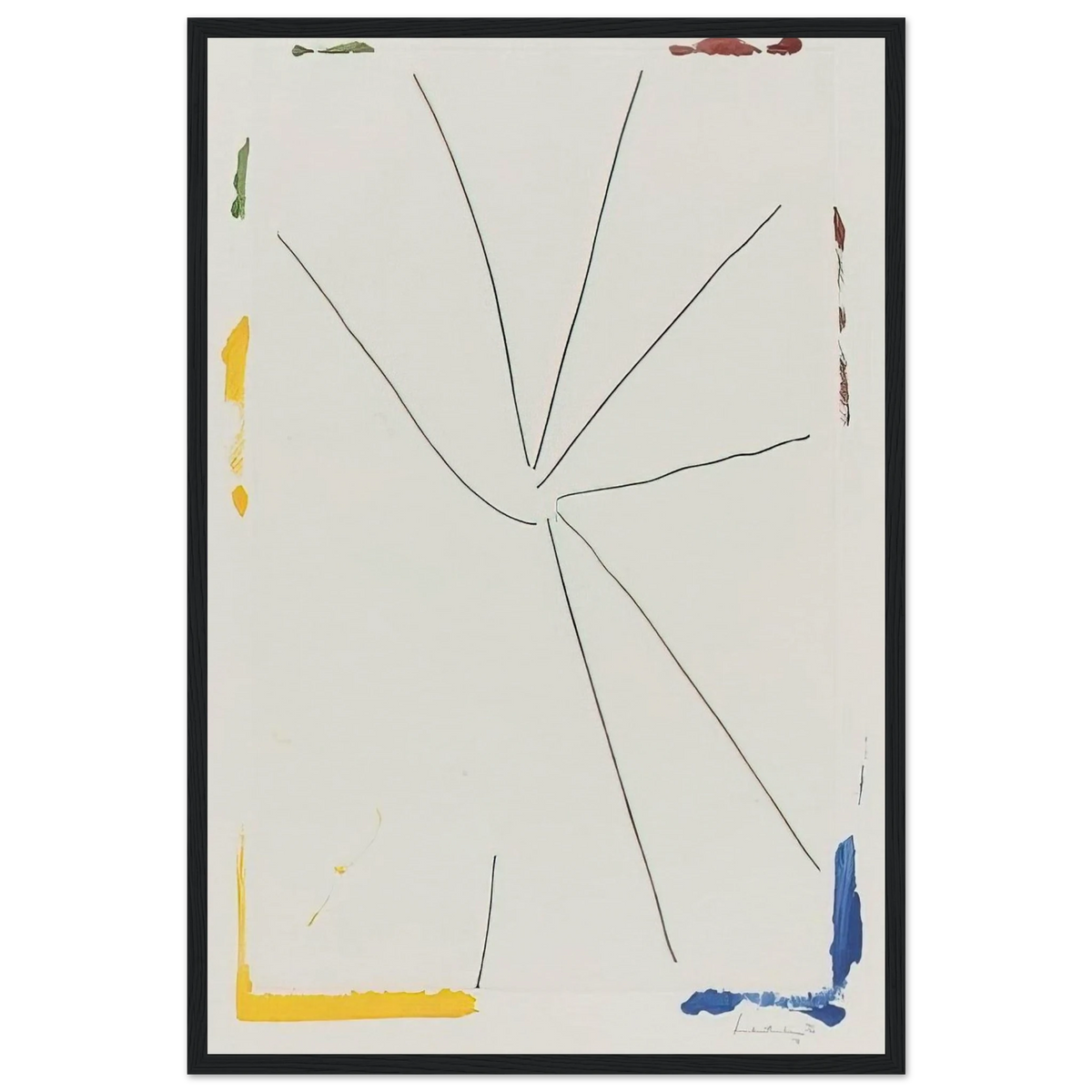 Free Wheeling - 1971 Framed Poster | Helen Frankenthaler Framed Prints Wall Art | Frankenthaler Helen