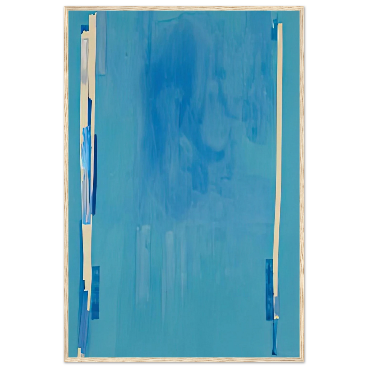 Blue Bellows, 1976- Framed Poster | Helen Frankenthaler Framed Prints Wall Art | Frankenthaler Helen