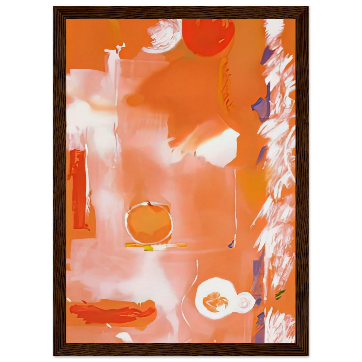 Seeing the Moon on a Hot Summer Day, 1987- Framed Poster | Helen Frankenthaler Framed Prints Wall Art | Frankenthaler Helen