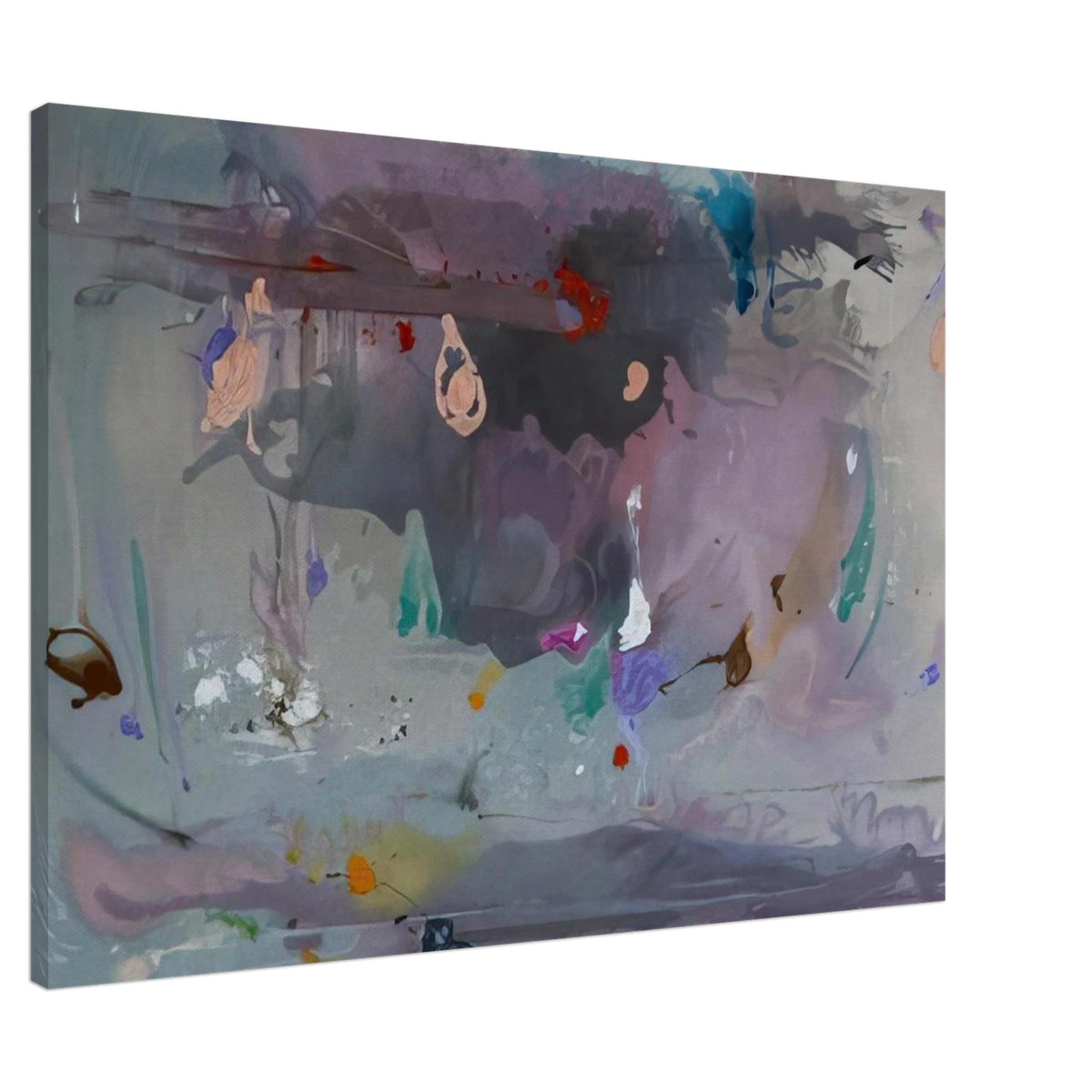Grey Fireworks - 2000 Canvas | Helen Frankenthaler Canvas | Frankenthaler Helen