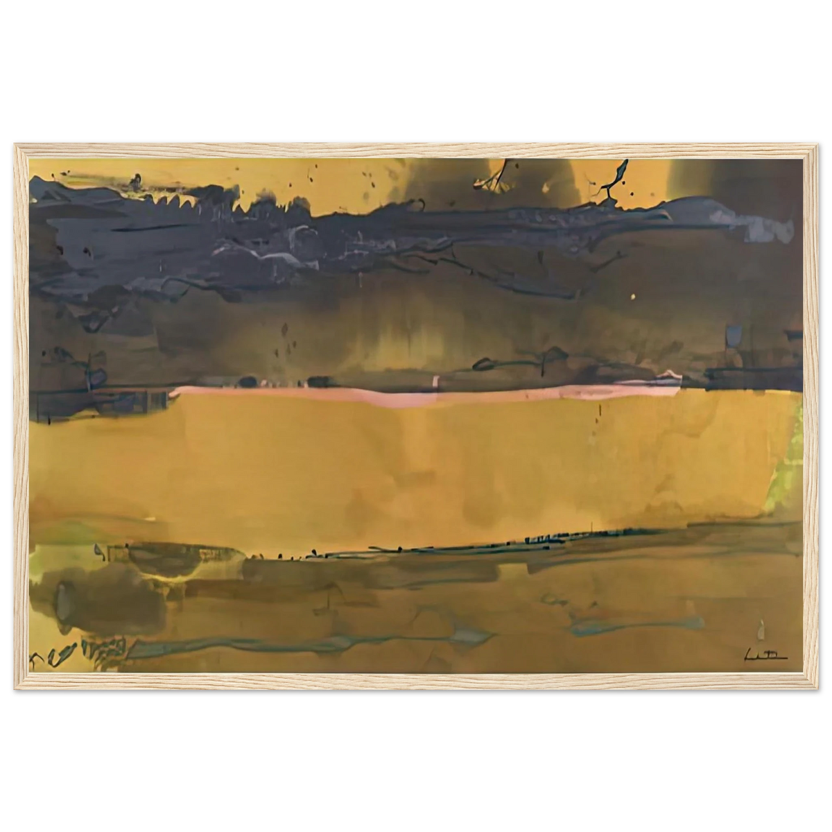 Shippan October, 1981- Framed Poster | Helen Frankenthaler Framed Prints Wall Art | Frankenthaler Helen