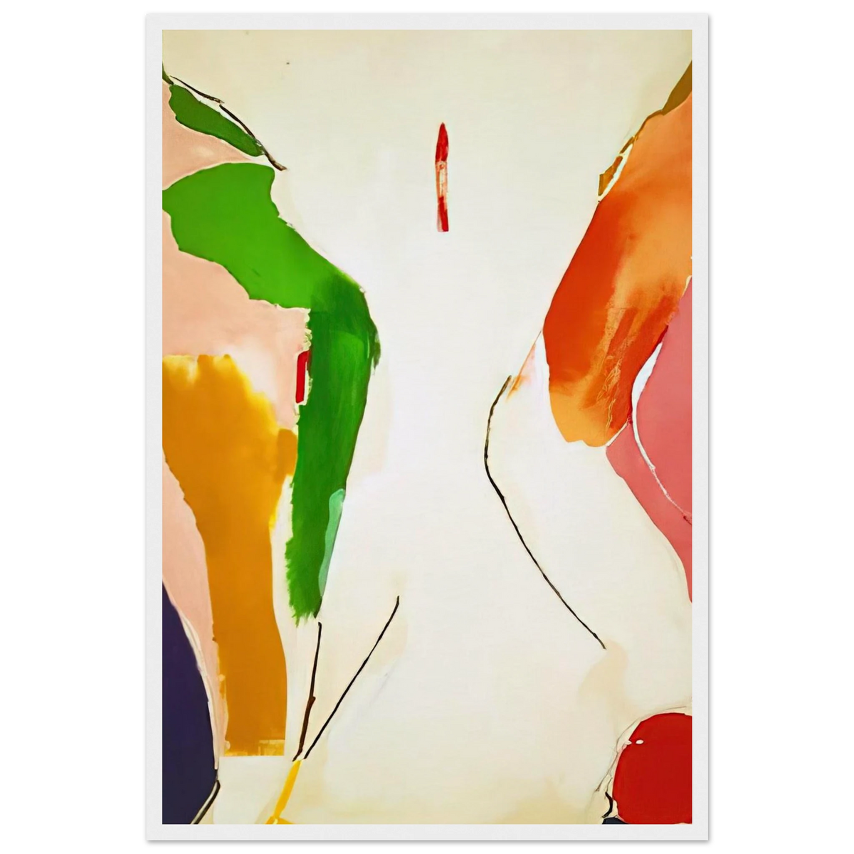 Living Edge - 1973 Framed Poster | Helen Frankenthaler Framed Prints Wall Art | Frankenthaler Helen