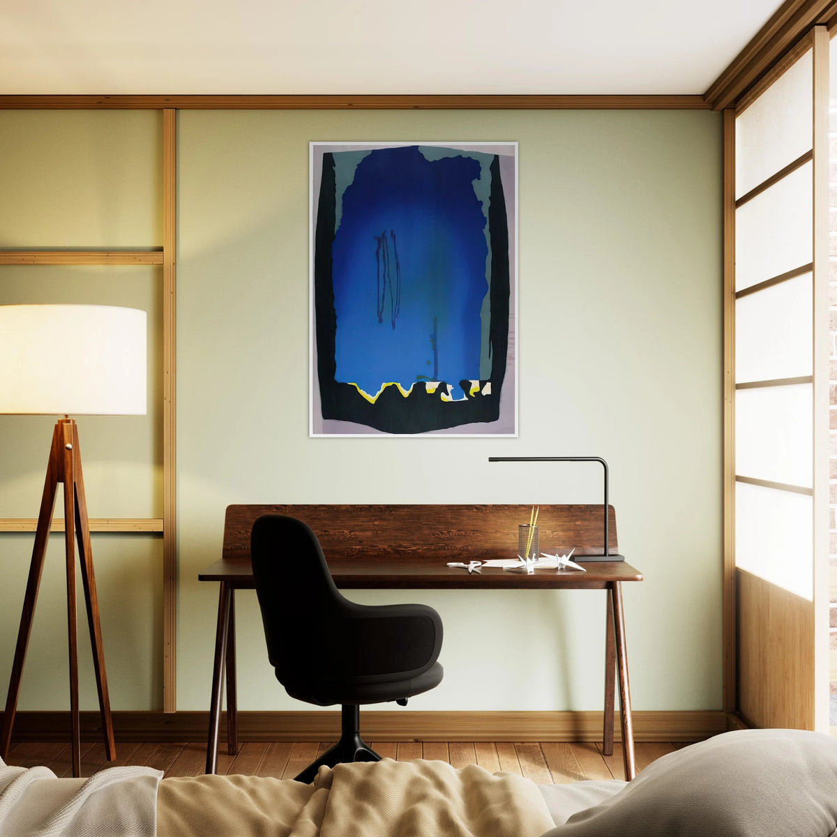 Freefall - 1992 Framed Poster | Helen Frankenthaler Framed Prints Wall Art | Frankenthaler Helen
