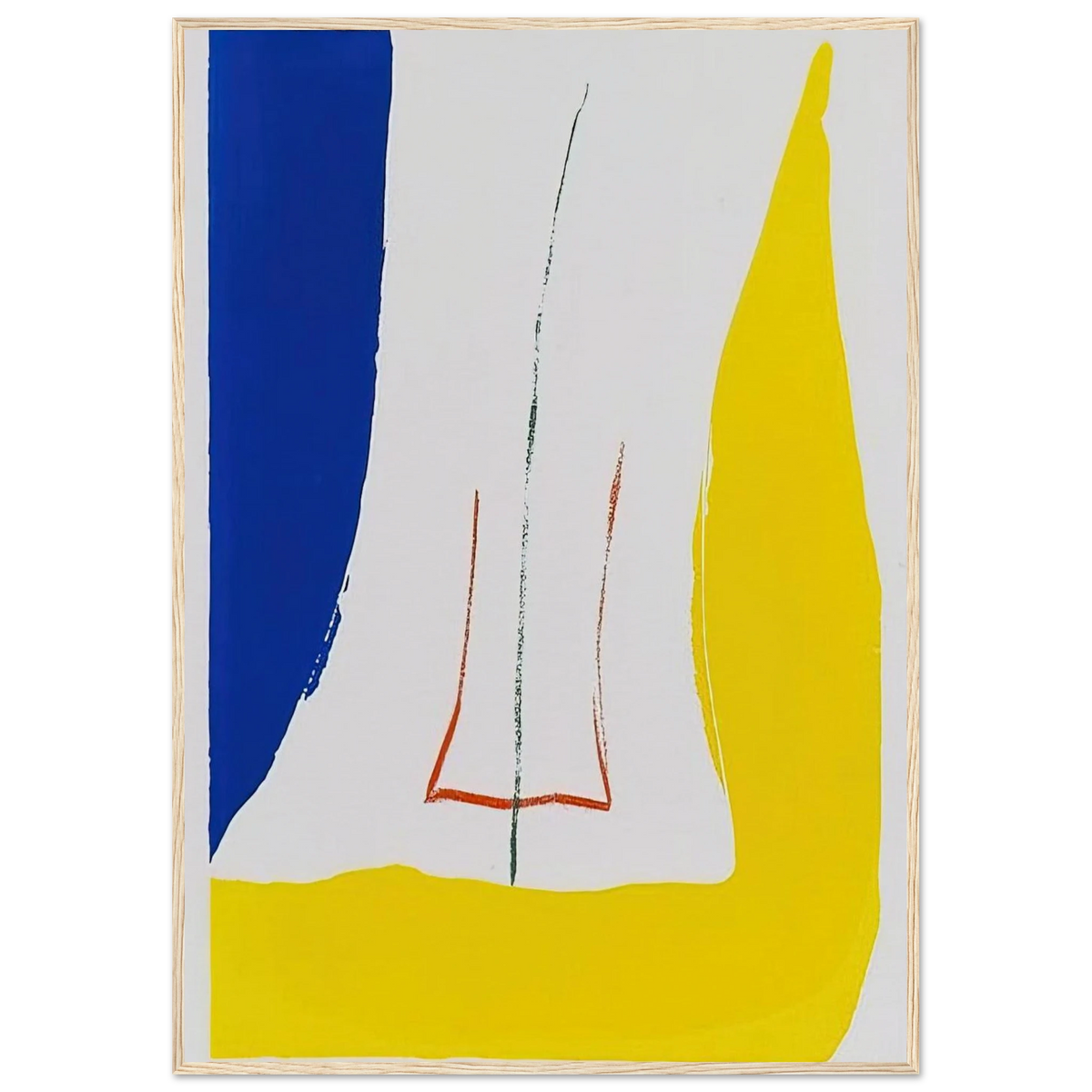 Sun Corner - 1968 Framed Poster | Helen Frankenthaler Framed Prints Wall Art | Frankenthaler Helen