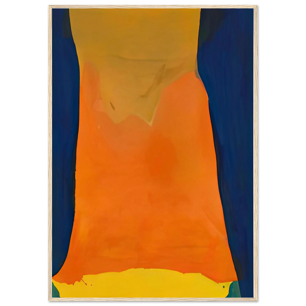Orange Mood, 1963-64- Framed Poster | Helen Frankenthaler Framed Prints Wall Art | Frankenthaler Helen