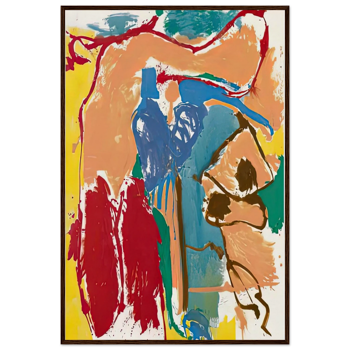 Mediterranean Thoughts, 1960- Framed Poster | Helen Frankenthaler Framed Prints Wall Art | Frankenthaler Helen