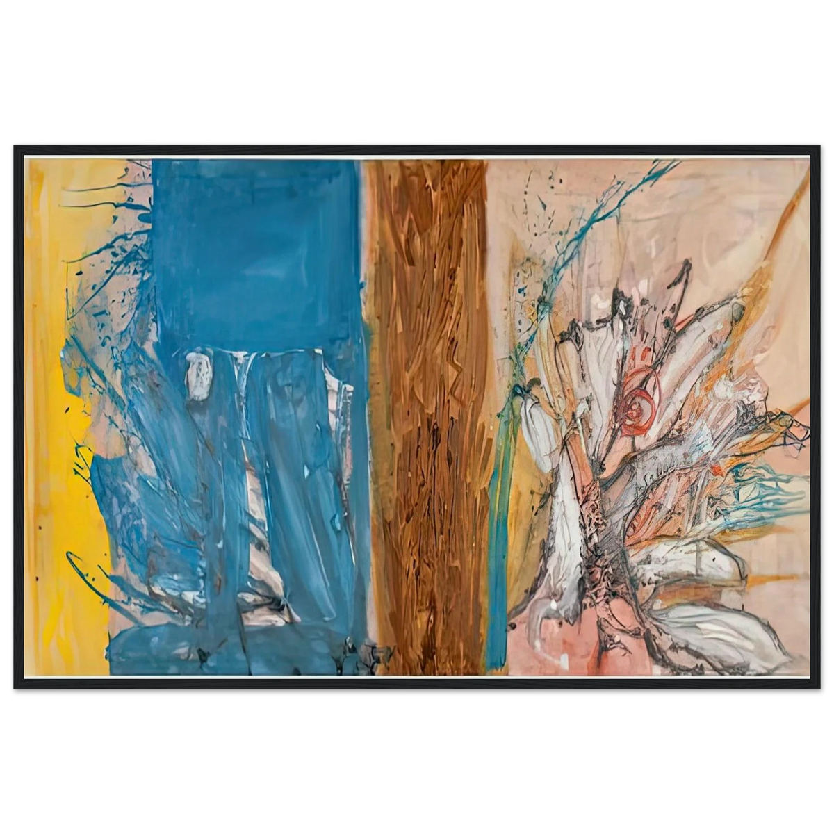 The Façade, 1954- Framed Poster | Helen Frankenthaler Framed Prints Wall Art | Frankenthaler Helen