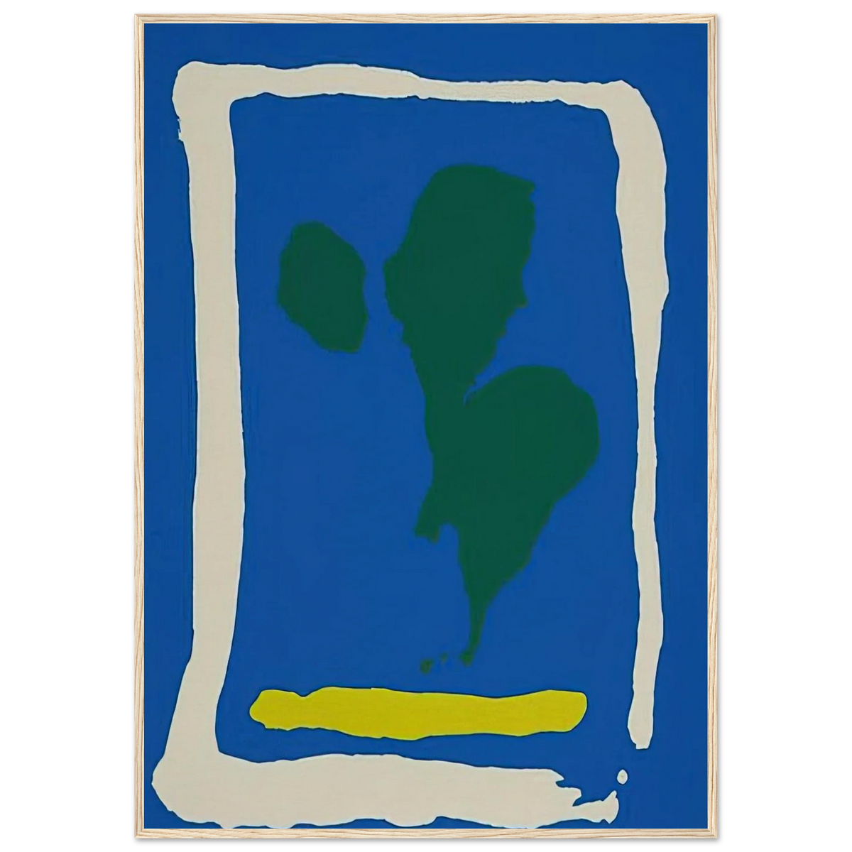 Air Frame - 1965 Framed Poster | Helen Frankenthaler Framed Prints Wall Art | Frankenthaler Helen