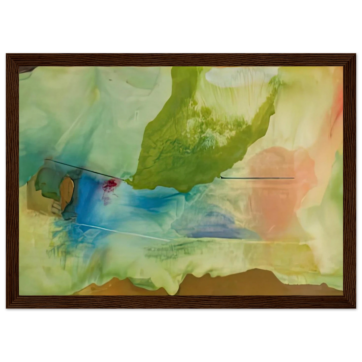 Hint from Bassano, 1973- Framed Poster | Helen Frankenthaler Framed Prints Wall Art | Frankenthaler Helen