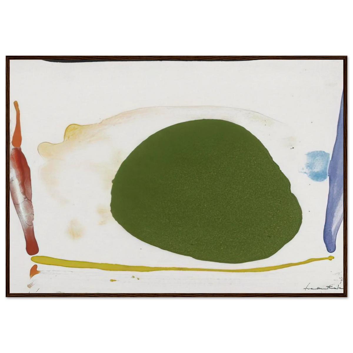 Thanksgiving Day - 1973 Framed Poster | Helen Frankenthaler Framed Prints Wall Art | Frankenthaler Helen