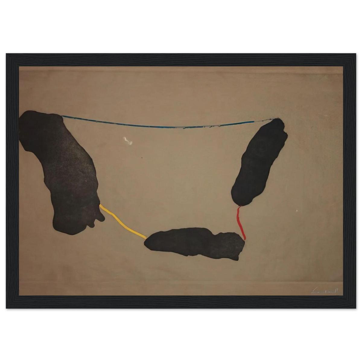 Connected By Joy - 1973 Framed Poster | Helen Frankenthaler Framed Prints Wall Art | Frankenthaler Helen