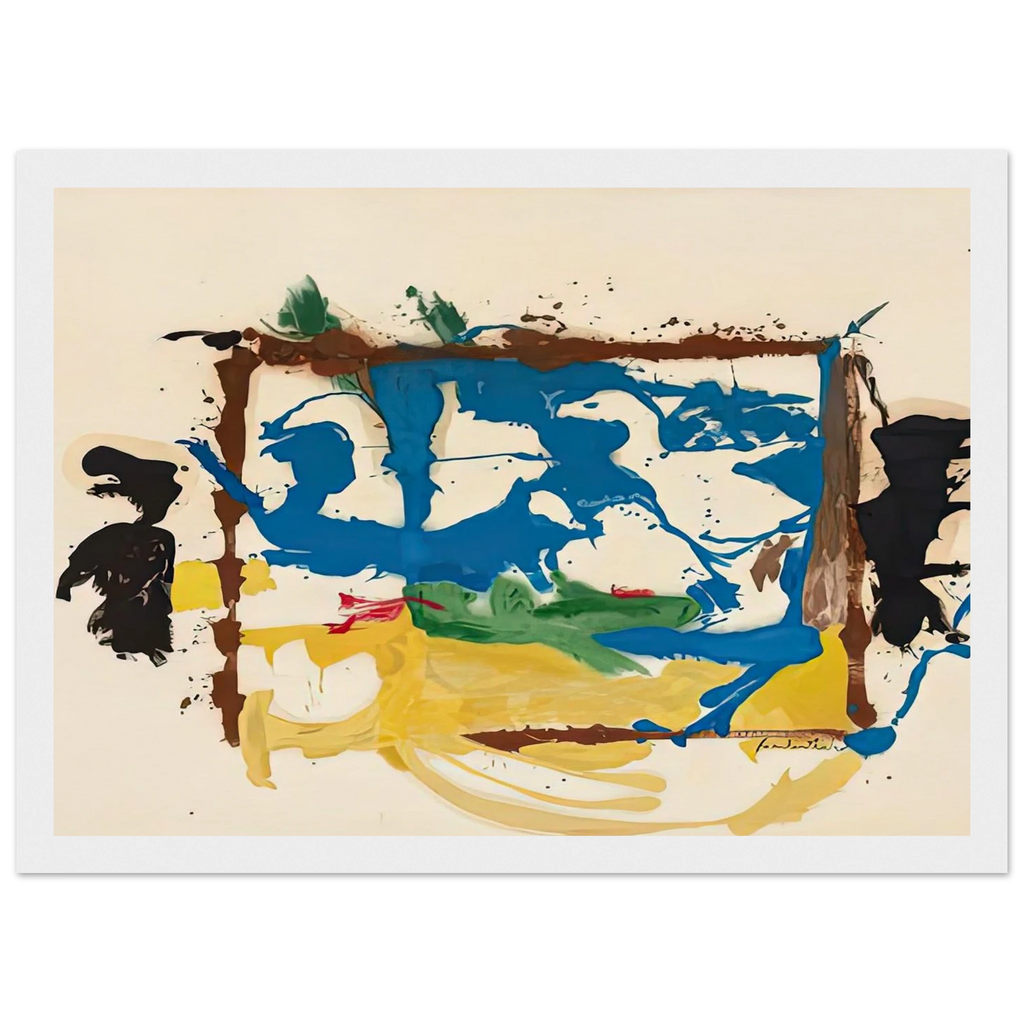 Swan Lake I, 1961- Framed Poster | Helen Frankenthaler Framed Prints Wall Art | Frankenthaler Helen