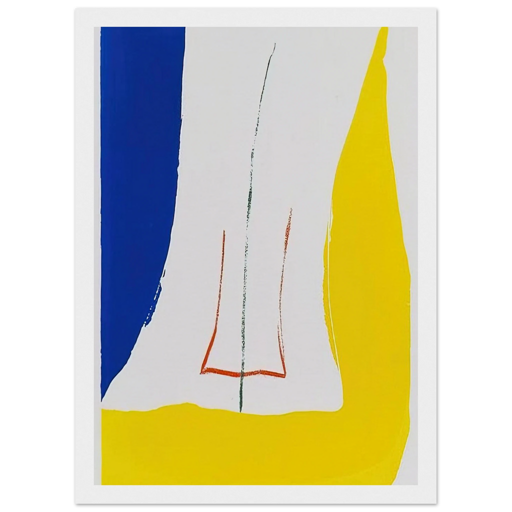 Sun Corner - 1968 Framed Poster | Helen Frankenthaler Framed Prints Wall Art | Frankenthaler Helen