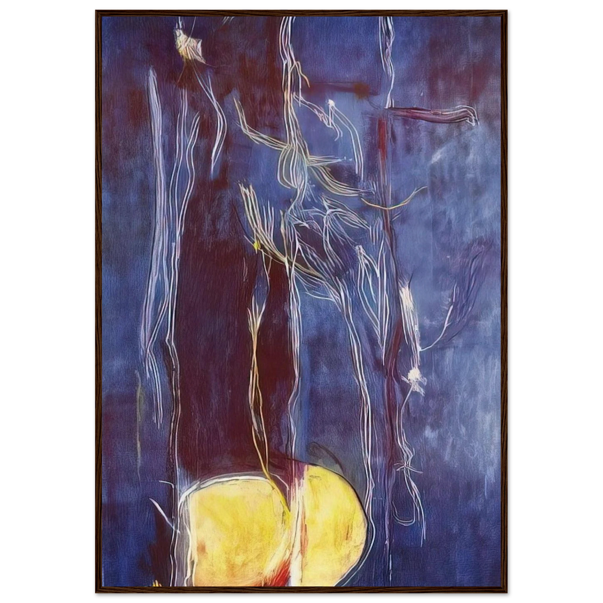 All About Blue - 1994 Framed Poster | Helen Frankenthaler Framed Prints Wall Art | Frankenthaler Helen