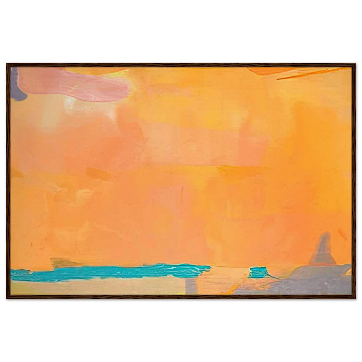 Royal Fireworks - 1975 Framed Poster | Helen Frankenthaler Framed Prints Wall Art | Frankenthaler Helen