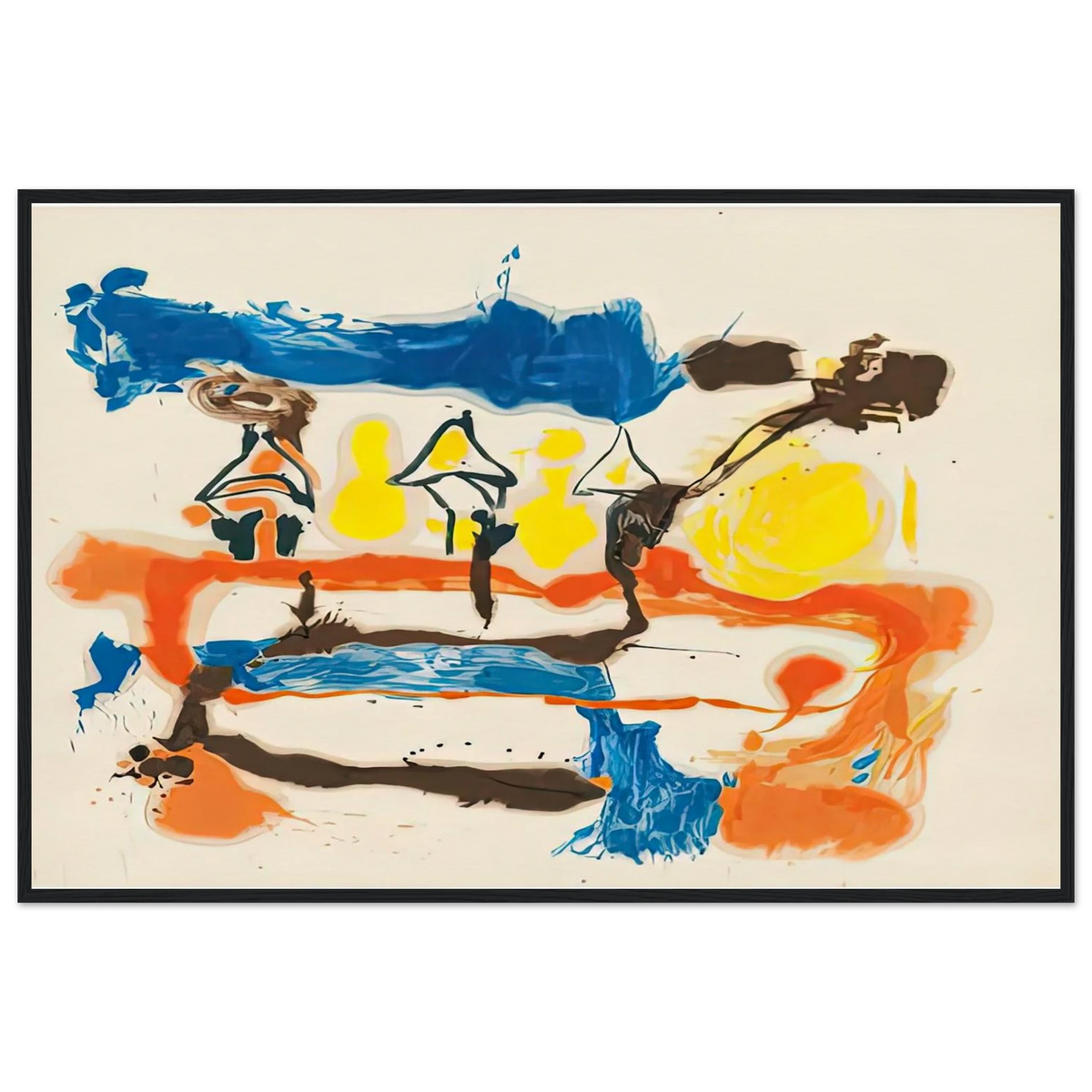Fable, 1961- Framed Poster | Helen Frankenthaler Framed Prints Wall Art | Frankenthaler Helen