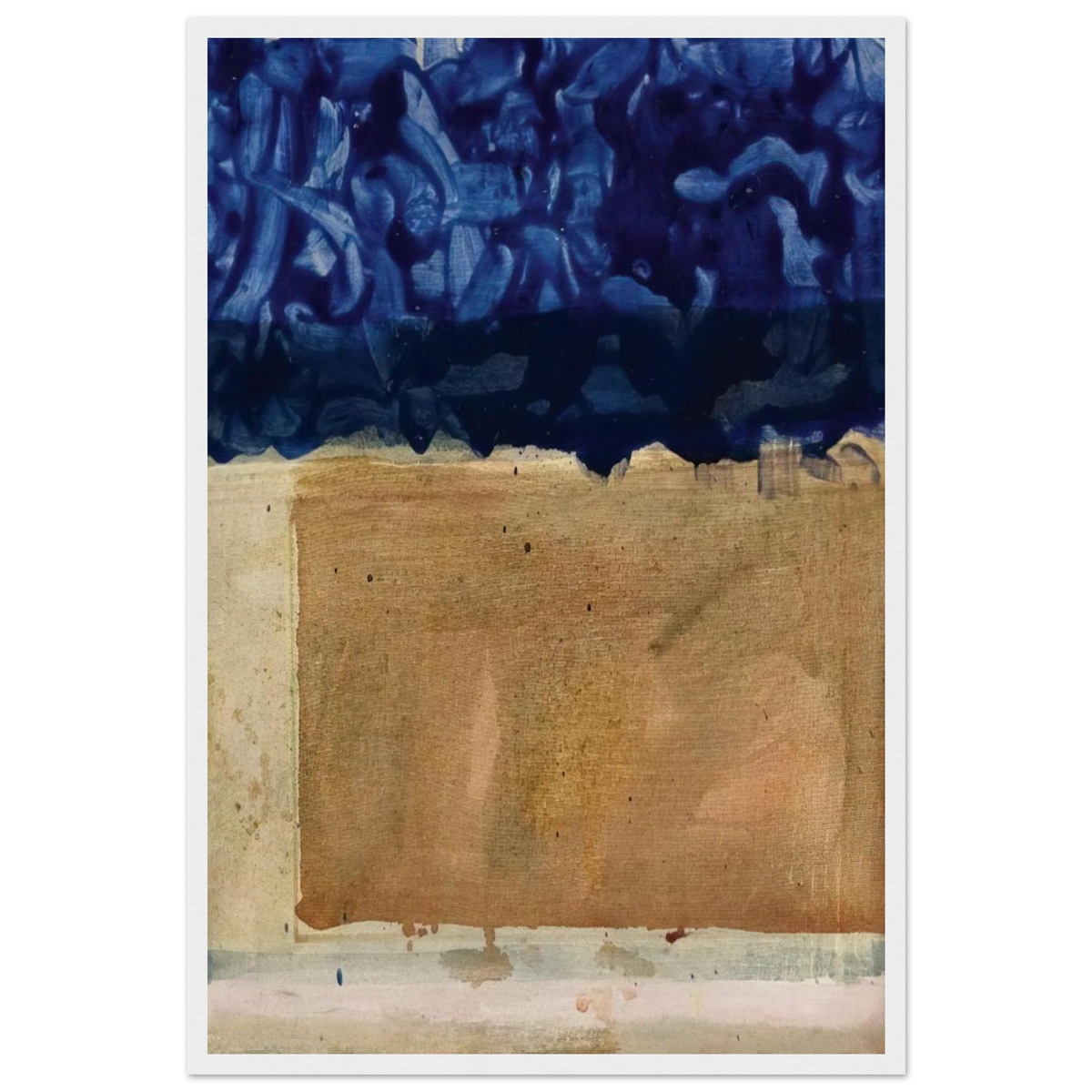 Shoreline - 1952 Framed Poster | Helen Frankenthaler Framed Prints Wall Art | Frankenthaler Helen