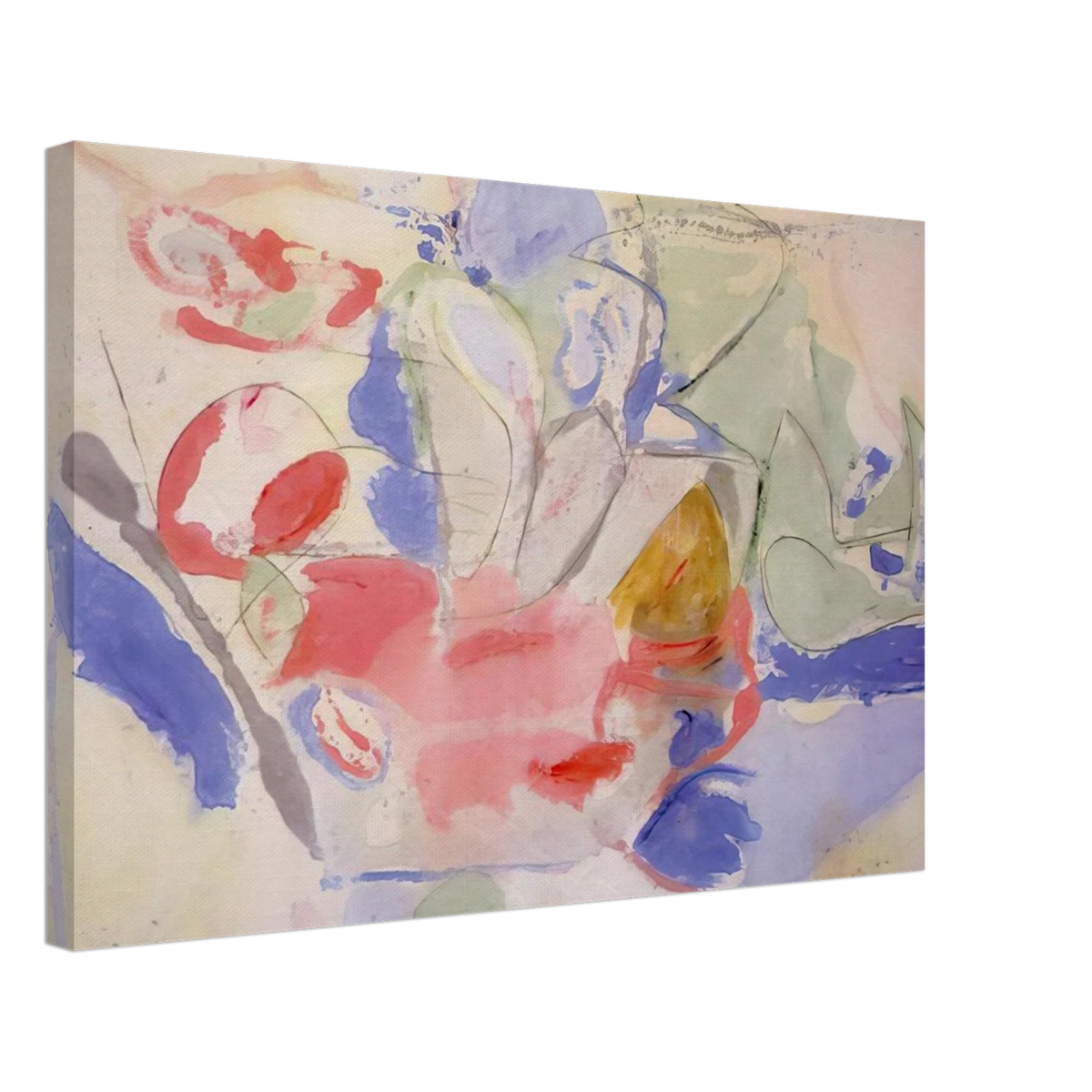 Mountains and Sea - 1952 Canvas | Helen Frankenthaler Canvas | Frankenthaler Helen