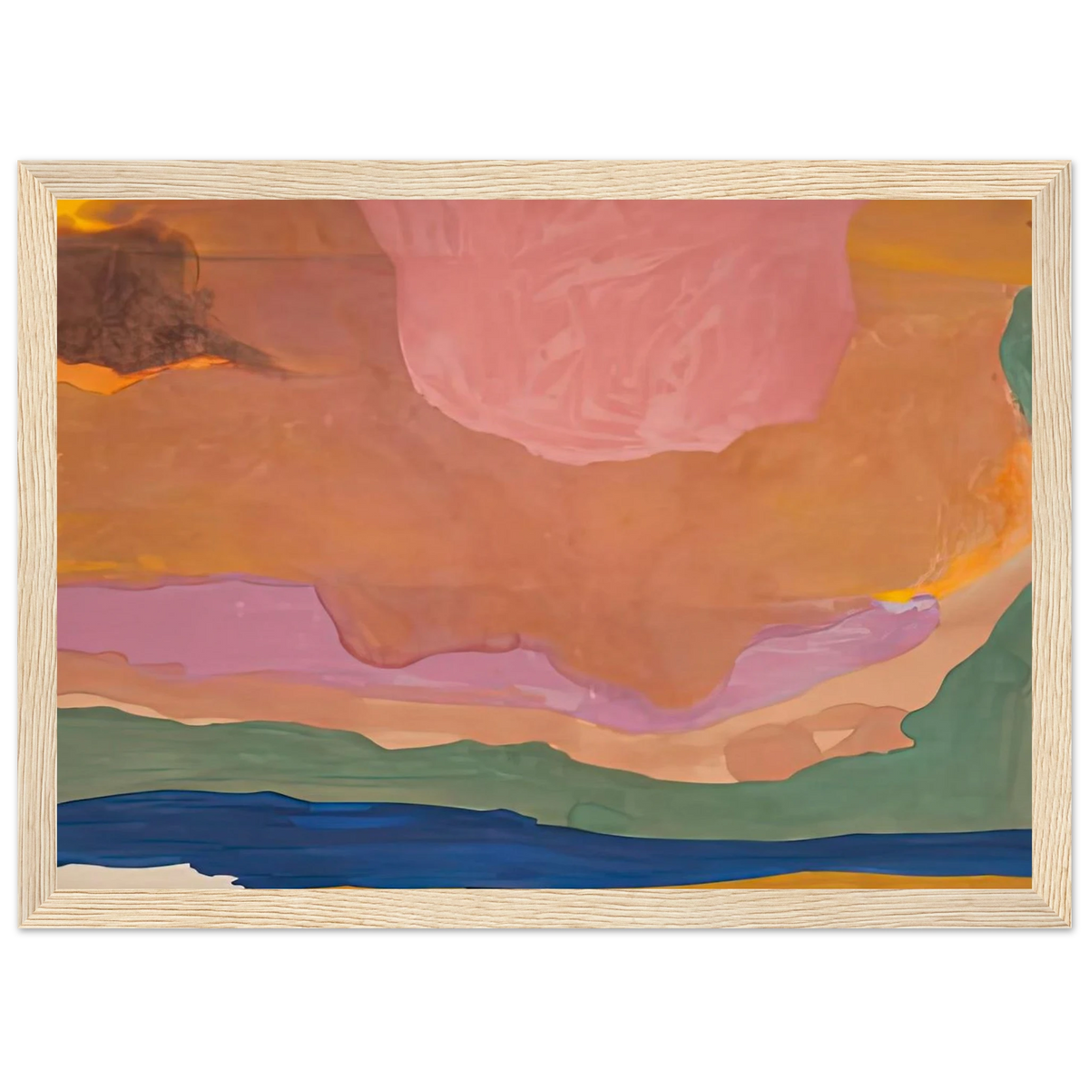 Flood, 1967- Framed Poster | Helen Frankenthaler Framed Prints Wall Art | Frankenthaler Helen