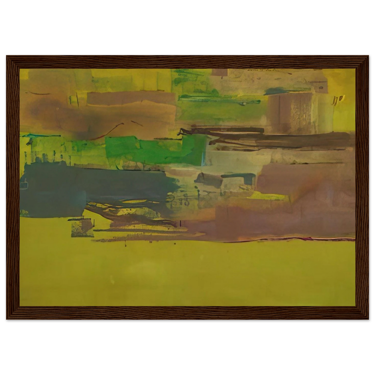 August Deep - 1978 Framed Poster | Helen Frankenthaler Framed Prints Wall Art | Frankenthaler Helen