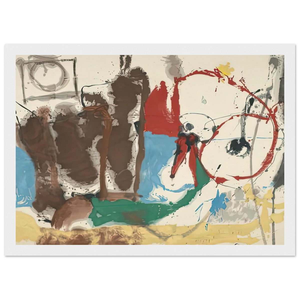 Mother Goose Melody, 1959- Framed Poster | Helen Frankenthaler Framed Prints Wall Art | Frankenthaler Helen