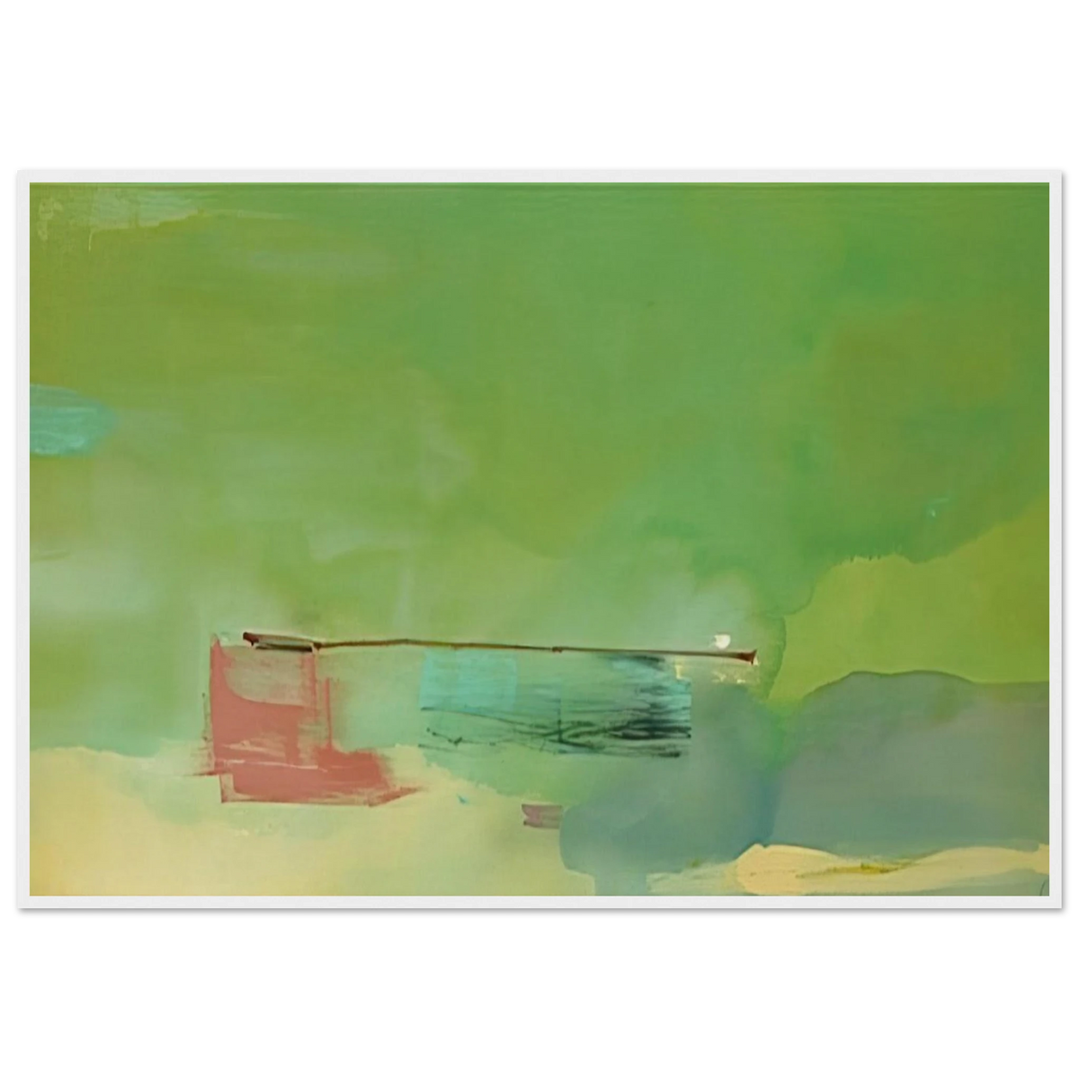 Springscape - 1975 Framed Poster | Helen Frankenthaler Framed Prints Wall Art | Frankenthaler Helen