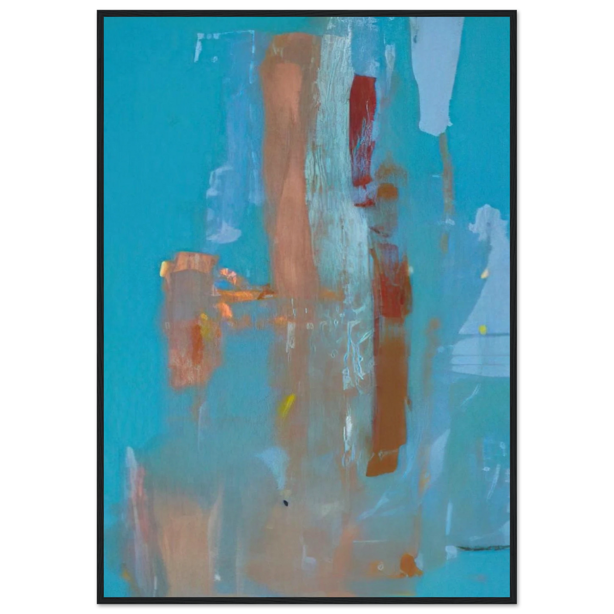 In on Blue - 1976 Framed Poster | Helen Frankenthaler Framed Prints Wall Art | Frankenthaler Helen