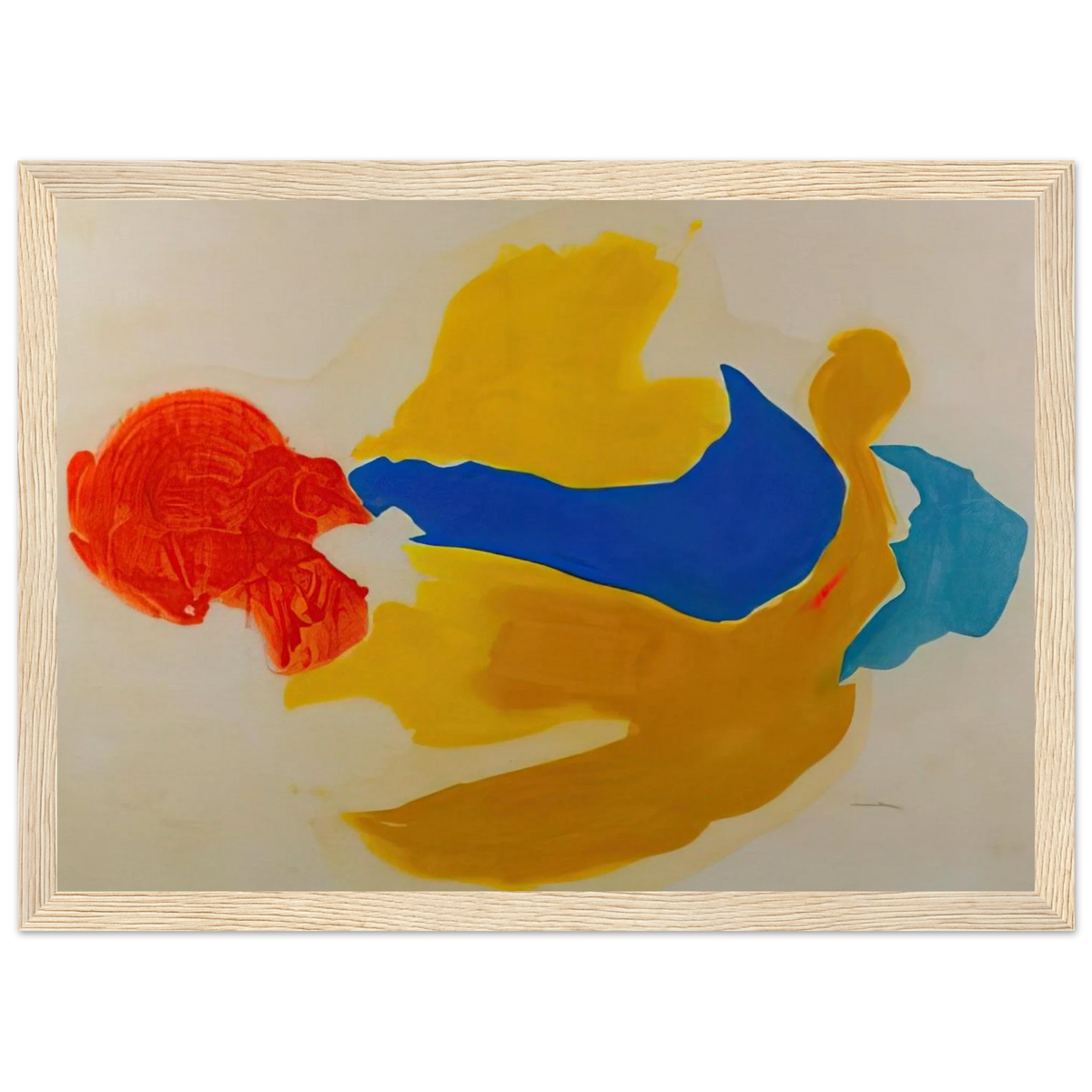 Blue Jay - 1963  United States Framed Poster | Helen Frankenthaler Framed Prints Wall Art | Frankenthaler Helen