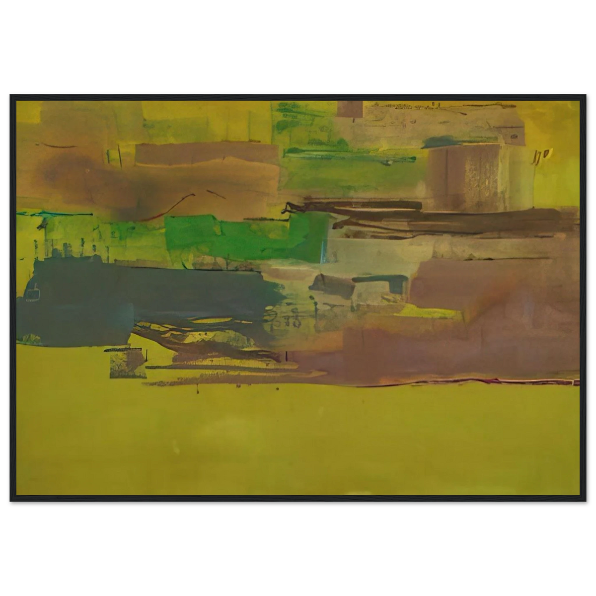 August Deep - 1978 Framed Poster | Helen Frankenthaler Framed Prints Wall Art | Frankenthaler Helen