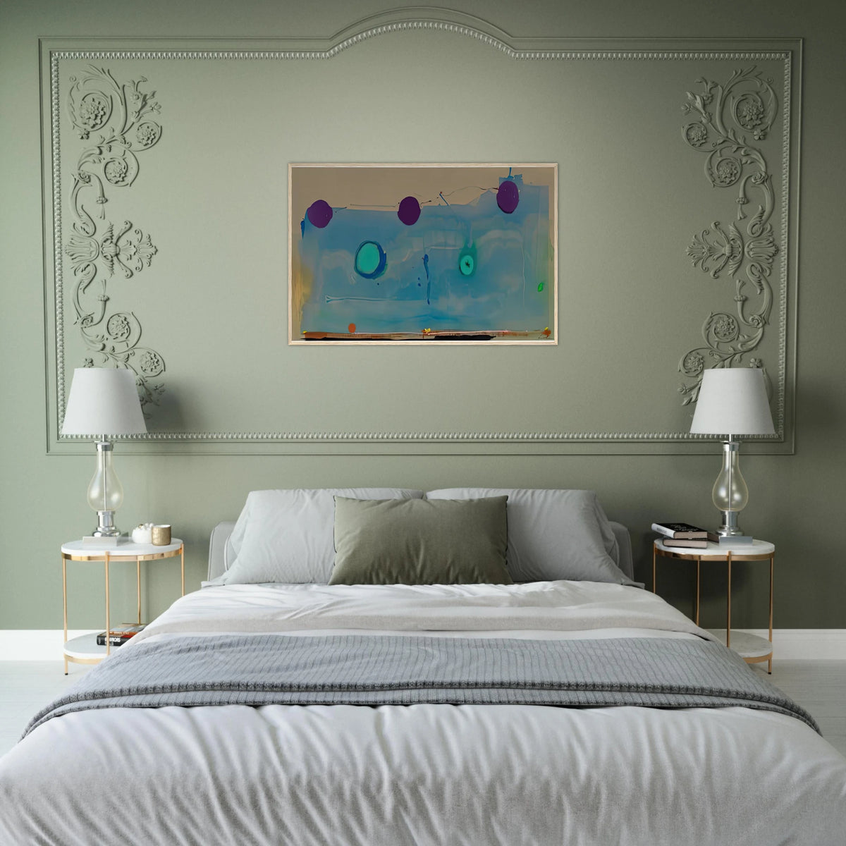 Water Shadows, 1988- Framed Poster | Helen Frankenthaler Framed Prints Wall Art | Frankenthaler Helen