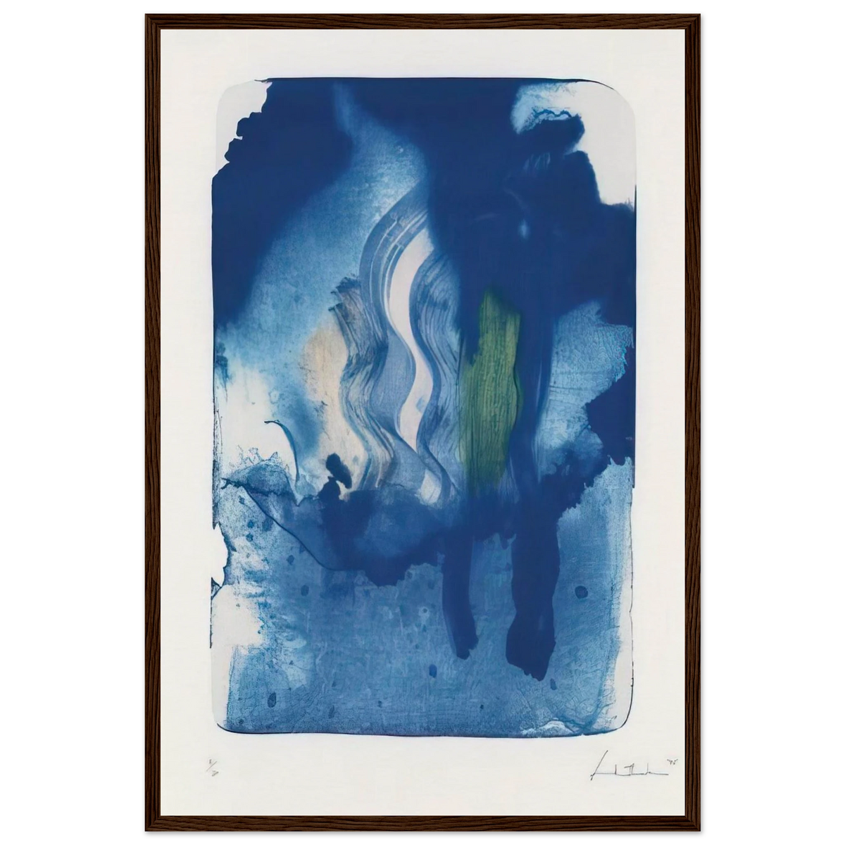 Reflections V - 1995 Framed Poster | Helen Frankenthaler Framed Prints Wall Art | Frankenthaler Helen
