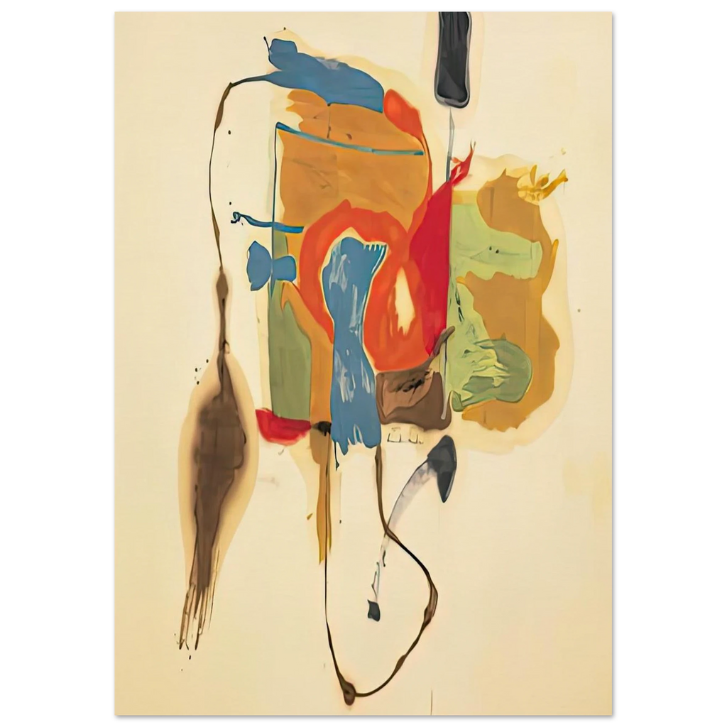 Blue Form in a Scene, 1961- Poster | Helen Frankenthaler Poster | Frankenthaler Helen