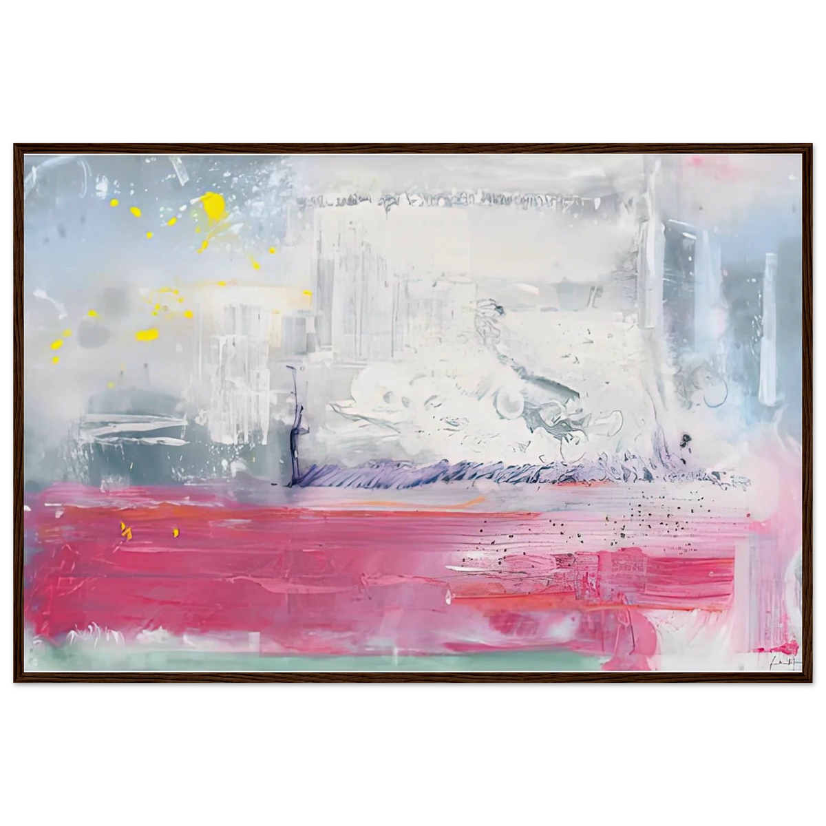 Hot Ice, 1990- Framed Poster | Helen Frankenthaler Framed Prints Wall Art | Frankenthaler Helen