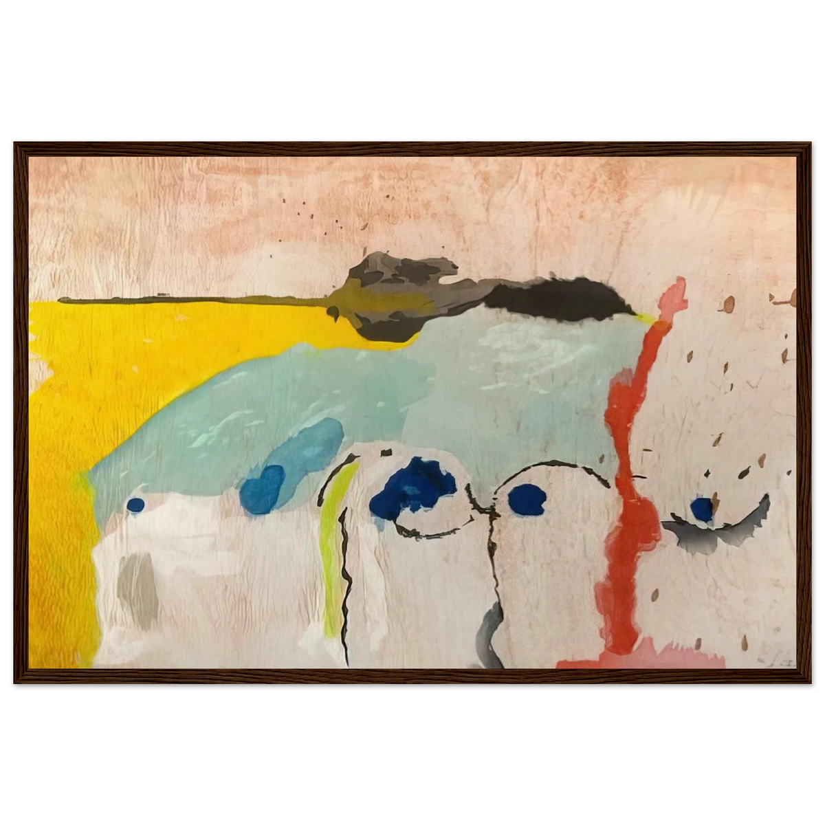 Tales of Genji I - 1998 Framed Poster | Helen Frankenthaler Framed Prints Wall Art | Frankenthaler Helen