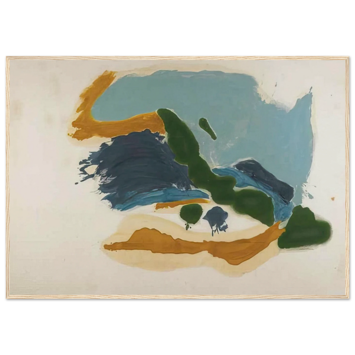 Tuscany - 1963 Framed Poster | Helen Frankenthaler Framed Prints Wall Art | Frankenthaler Helen